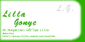 lilla gonye business card